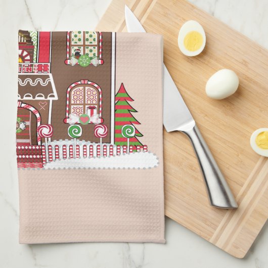 peperkoek keukenhanddoek (Quarter Fold)