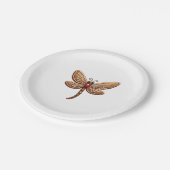 peperkoek-libel papieren bordje (Gekanteld)
