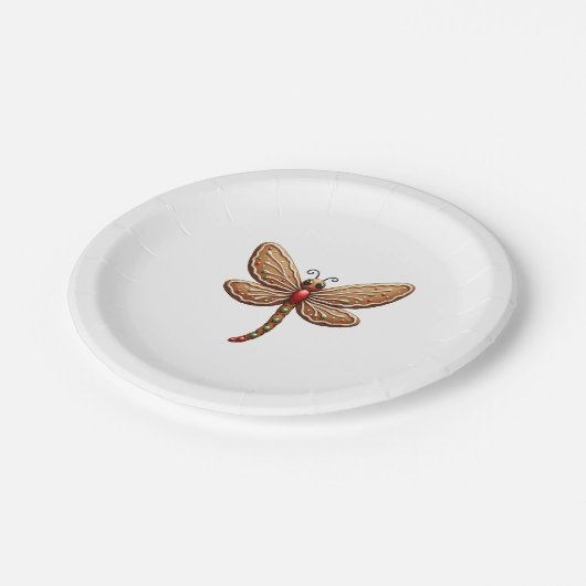 peperkoek-libel papieren bordje (Gekanteld)