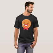 peperkoek man emoticons lachtranen t-shirt (Voorkant volledig)
