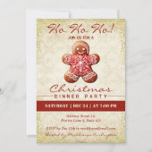 peperkoek man kerstfeest kaart (Voorkant)