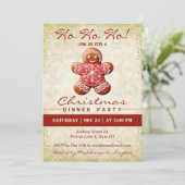 peperkoek man kerstfeest kaart (Staand voorkant)