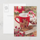 peperkoek rendierkoekjes briefkaart (Voorkant / Achterkant)