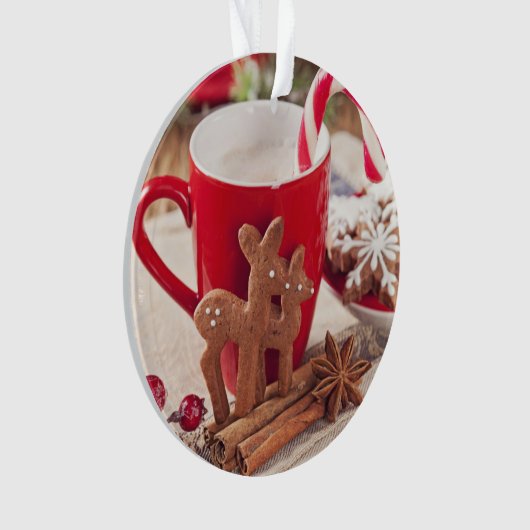 peperkoek rendierkoekjes ornament (voorkant)