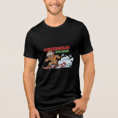 peperkoek-snowboarder Tri-Blend shirt (Voorkant)