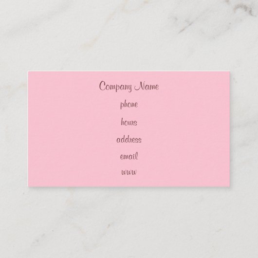 peperkoek-Visitekaartjes Visitekaartje (Achterkant)