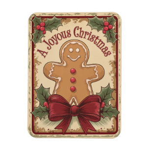 peperkoek vrolijk vrolijk kerstfeest magneet
