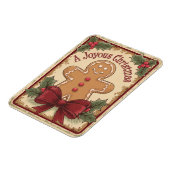 peperkoek vrolijk vrolijk kerstfeest magneet (Linkerzijde)