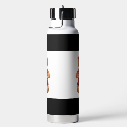 peperkoek waterfles met Pop -up- stro (Rechts)