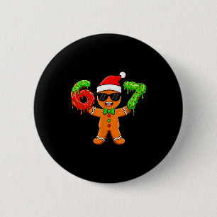 Peperkoek Zes Zeven 67 Meme 6 7 Grappig Kerstmis Ronde Button 5,7 Cm