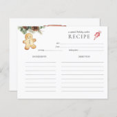 peperkoekkoekje man Holiday Baking (Voorkant / Achterkant)