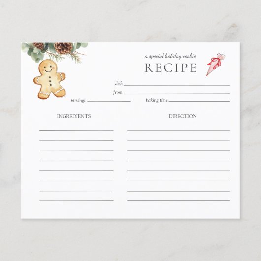 peperkoekkoekje man Holiday Baking (Voorkant)