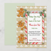 peperkoekuitnodiging kaart (Voorkant / Achterkant)