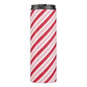 Pepermunt Candy Cane Kerst Thermal Tumbler Thermosbeker (Achterkant)