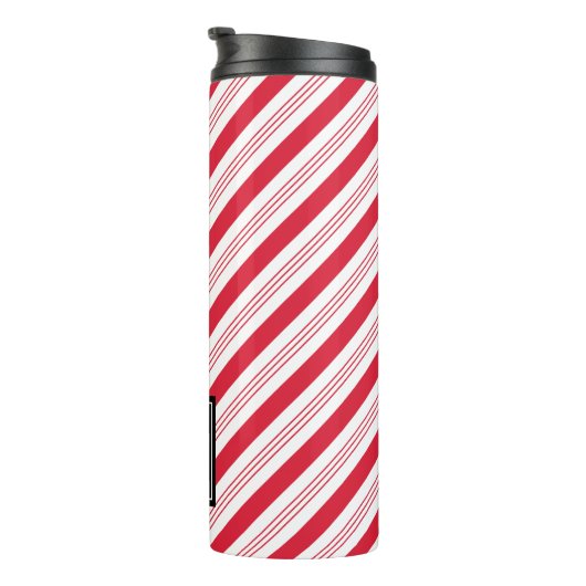 Pepermunt Candy Cane Kerst Thermal Tumbler Thermosbeker (Geroteerd rechts)