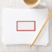 Pepermunt Candy Cane Stripe Adresetiketten Etiket (Insitu)