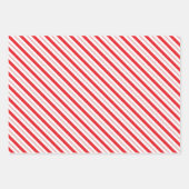 Pepermunt Candy Cane Stripe Kerstkoekjes Inpakpapier Vel (Voorkant 3)