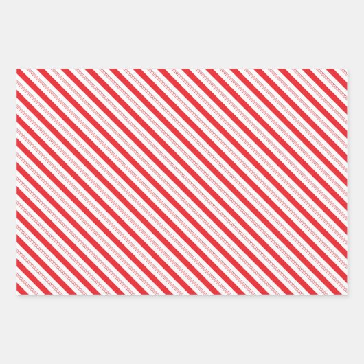Pepermunt Candy Cane Stripe Kerstkoekjes Inpakpapier Vel (Voorkant 3)