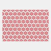 Pepermunt Candy Cane Stripe Kerstkoekjes Inpakpapier Vel (Voorkant)