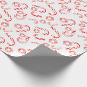 Pepermunt Candy Cane Wrapping papier (Hoek)