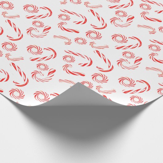Pepermunt Candy Cane Wrapping papier (Hoek)