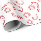 Pepermunt Candy Cane Wrapping papier (Rol Hoek)
