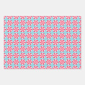 Pepermunt Christmas Blue Inpakpapier Vel (Voorkant 3)