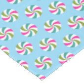 Pepermunt Christmas Blue Tafelkleed (Gekanteld)