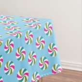 Pepermunt Christmas Blue Tafelkleed (Voorbeeld)