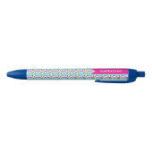 Pepermunt Christmas Blue Zwarte Inkt Pen (Bodem)