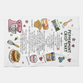 Pepermunt Crisp Tart Recept Geïllustreerde Afwasha Theedoek (Horizontaal)