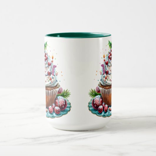 Pepermunt cupcakes mok (Midden)