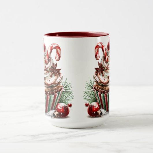 Pepermunt cupcakes mok (Midden)