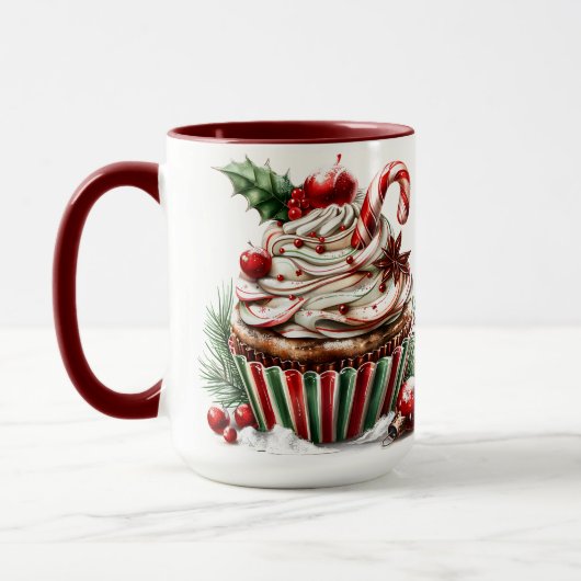 Pepermunt cupcakes mok (Links)