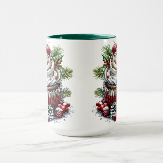 Pepermunt cupcakes mok (Midden)