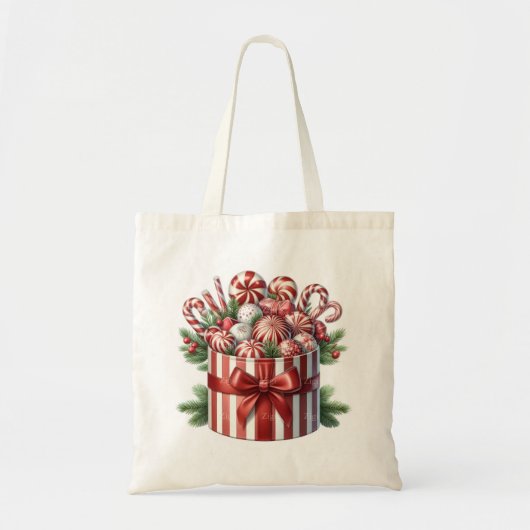 Pepermunt delightschoudertas tote bag (Voorkant)