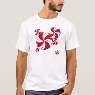 Pepermunt Draai Streep Snoep T-shirt