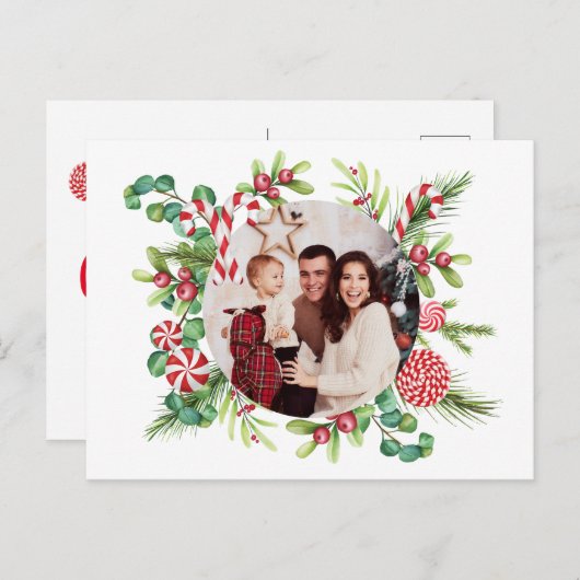 Pepermunt Elegance Briefkaart (Voorkant / Achterkant)