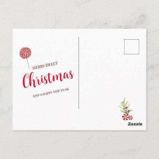 Pepermunt Elegance Briefkaart (Achterkant)