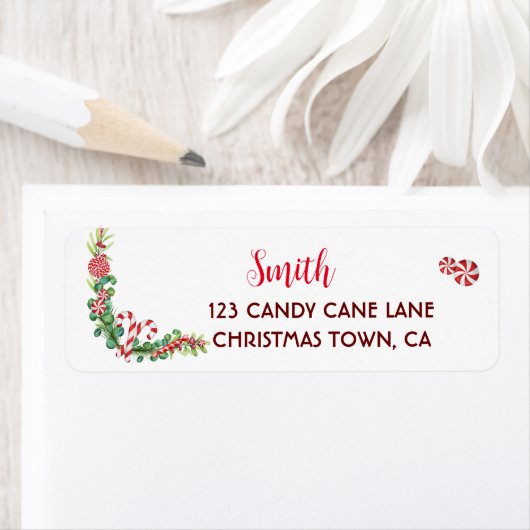 Pepermunt Elegance retour adreslabel Etiket (Insitu)