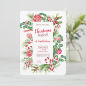 Pepermunt Elegantie Kaart (Staand voorkant)