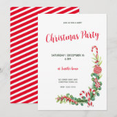 Pepermunt Elegantie Kaart (Voorkant / Achterkant)