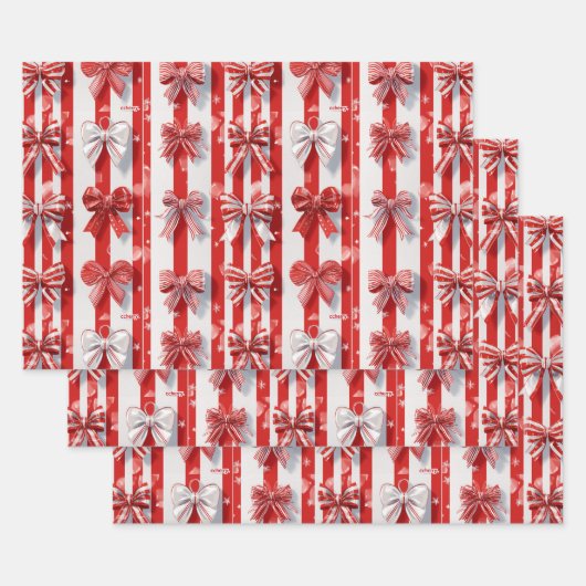 Pepermunt Feestdagen Inpakpapier Vel (Set)