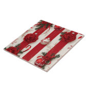 Pepermunt Feestdagen Keramische Tegel Tegeltje (Zijkant)