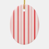 pepermunt/gestreept kerstsiermiddel keramisch ornament (Voorkant)