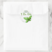 Pepermunt "Ik doe oliën" label (Tas)