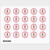Pepermunt-kentekerstickers Ronde Sticker (Vel)