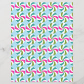Pepermunt Kerst Multi Kleuren Briefpapier (Achterkant)