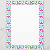 Pepermunt Kerst Multi Kleuren Briefpapier (Voorkant)