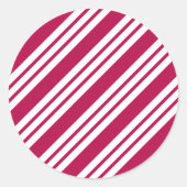 Pepermunt Kerst Snoepstickers Ronde Sticker (Voorkant)
